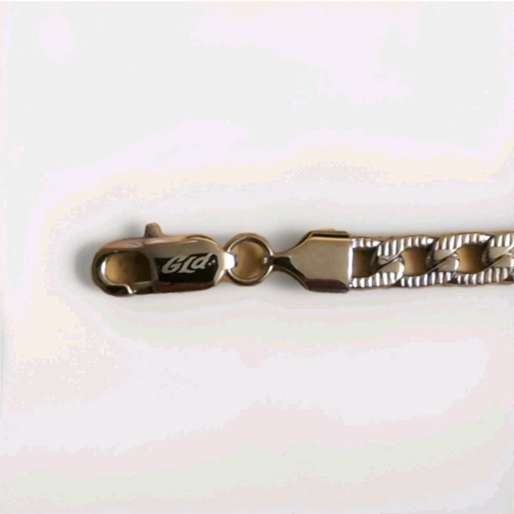 GLC Silver and Gold Chain Bracelet